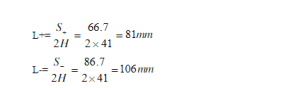 極片長度計算公式
