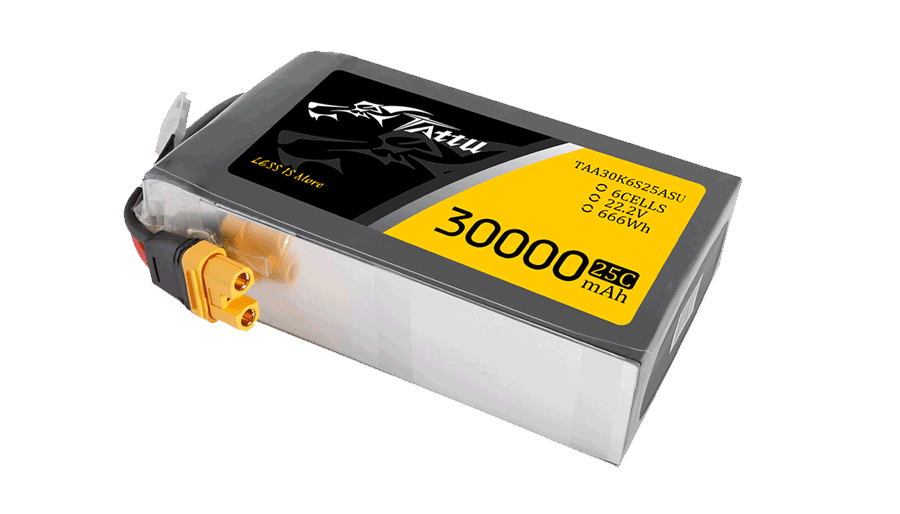 30000mAh 22.2V軟包無(wú)人機(jī)鋰電池 放電25C Tattu